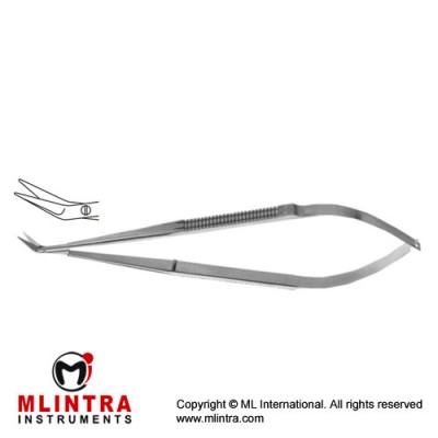 Micro Vascular Scissors Angled 25° Stainless Steel, 18 cm - 7"